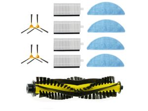 Mobilly Satz Ersatzbürsten, Filter und Mopps für Sencor SRV 9150WH, 17 Stück