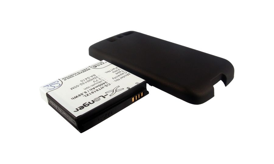 Baterie (ekv. BA-S410) pro HTC Desire, rozšířená včetně krytu, Li-Ion 3,7V 2400mAh