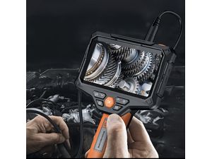 Endoscop Inskam G51 cu ecran 5", sondă 8mm, 1080p, cameră triplă, cablu 5m