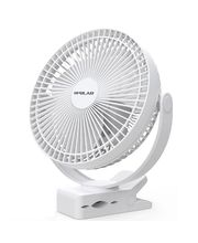 Акумулаторно вентилаторче с клипс Opolar, 10000 mAh, бяло