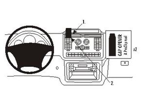 Brodit ProClip за Mercedes Benz V-Class/Viano/Vito 04-14 (само с горна част на купето), за центъра