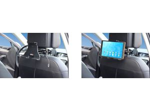 Brodit регулируем държач за таблет за кола, USB-C, със зареждане/USB, 120-150 мм