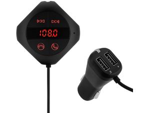 FM transmitter a handsfree sada, bluetooth, MicroSD, 2x USB