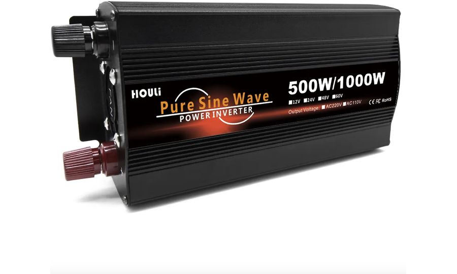 HOULI Power Inverter měnič napětí z 12V na 230V, 500W/1000W, čistá sinusoida