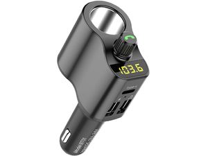 FM adó átmenő CL aljzattal és 2x USB-vel, kihangosító funkcióval