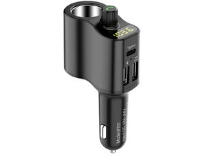 FM adó átmenő CL aljzattal és 2x USB-vel, kihangosító funkcióval