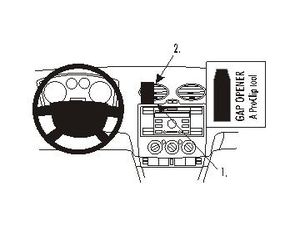 Brodit ProClip Halterung für Ford Focus 05-10, Mitte links