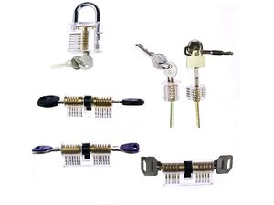 LockPick készlet 6x átlátszó edzőzár