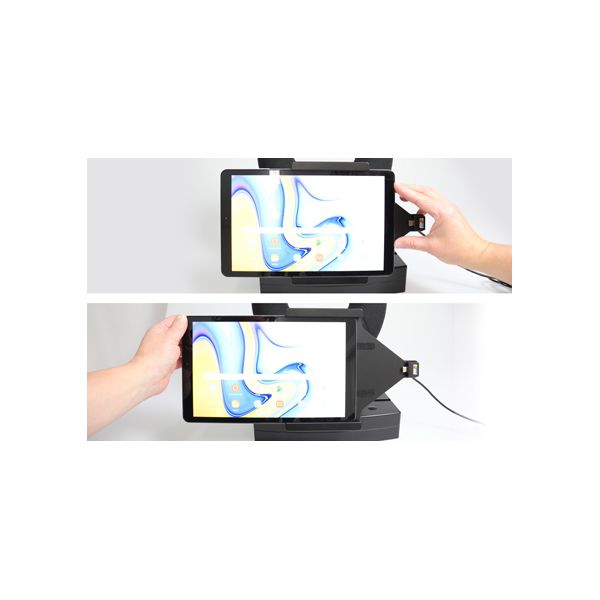 Brodit držák do auta na Samsung Galaxy Tab A 10.5 SM-T590/SM-T595 bez pouzdra, s nabíjením z cig.