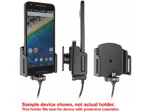 Brodit držák do auta na mobilní telefon s USB-C nastavitelný se skrytým nab. š.62-77 mm, tl.12-16mm