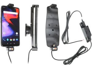 Brodit държач за кола за OnePlus 6T, в оригинален калъф, регулируем, със скрито зареждане, с пружина