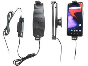Brodit държач за кола за OnePlus 6T, в оригинален калъф, регулируем, със скрито зареждане, с пружина