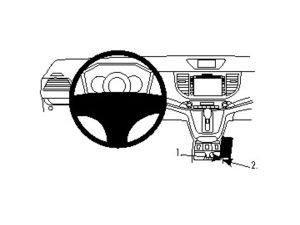 Brodit ProClip Halterung für Honda CR-V 12-15 - nicht für Modelle mit Mitteltunnel