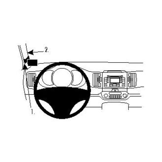 Brodit ProClip montážní konzole pro Kia Sportage 11-13, vlevo na sloupek