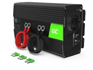 Green Cell Power Inverter 24V bis 230V, 1000W/2000W, reine Sinuswelle