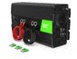 Green Cell Power Inverter 24V bis 230V, 1000W/2000W, reine Sinuswelle
