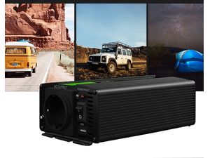 Green Cell Power Inverter 24V bis 230V, 1000W/2000W, reine Sinuswelle