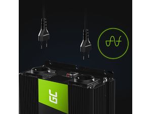 Invertor de putere Green Cell de la 24V la 230V, 2000W/4000W, undă sinusoidală pură