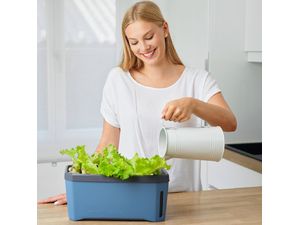 Gusta HARRY HERBS samozavlažovací truhlík s víkem, bílý