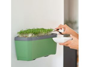 Gusta Garden HARRY HERBS samozavlažovací truhlík bez víka, bílý