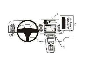 Brodit Монтажна скоба ProClip за Volkswagen Golf Plus 05-14, за център