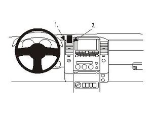 Brodit ProClip Nissan King Cab 07-10/Navara 06-10/Pathfinder 05-10/Fontier05-08, bal közép