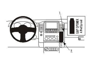 Brodit ProClip pro Nissan Pathfinder 05-10/Navara 06-10/Frontier 05-08, na střed vpravo