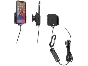 Държач Brodit за Apple iPhone 14/13/12/Pro/Pro Max, ширина 75-89 мм, дебелина 8-12 мм, със скрито зареждане
