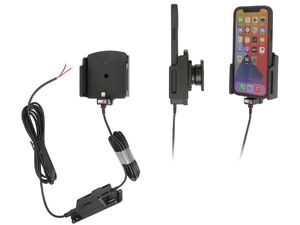 Държач Brodit за Apple iPhone 14/13/12/Pro/Pro Max, ширина 75-89 мм, дебелина 8-12 мм, със скрито зареждане