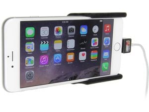 Uchwyt samochodowy Brodit dla Apple iPhone 6 Plus bez etui, z przelotką na kabel Lightning, aksamitny