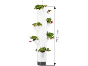 Gusta Garden SISSI STRAWBERRY függő öntöző ültetvény 4 szintes, fehér
