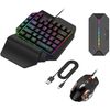 Zestaw klawiatura+mysz do gier FPS, Windows/Android, czarny