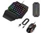 Set tastatură+mouse pentru jocuri FPS, Windows/Android, negru
