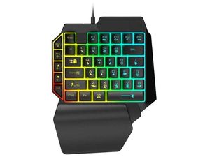 Set tastatură+mouse pentru jocuri FPS, Windows/Android, negru