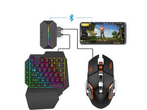 Set tastatură+mouse pentru jocuri FPS, Windows/Android, negru