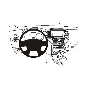 Brodit ProClip montážní konzole pro Nissan Pathfinder 13-21, na střed vlevo