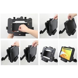 Brodit držák na Zebra ET401 10" v pouzdru Rugged Boot / Exoskelet, bez nabíjení