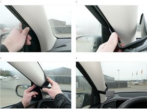 Brodit ProClip montážní konzole pro Mercedes Benz GLE/GLS 20-24, vlevo na sloupek