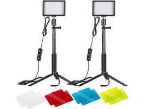 Neewer fotófénykészlet, 66/66 LED, 2x 10W