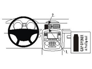 Brodit Монтажна скоба ProClip за Mercedes Benz R-Class 06-14, централна лява