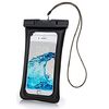 Vízálló úszó tok hurokkal 6"-ig terjedő telefonokhoz, fekete színben