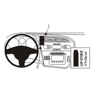 Brodit ProClip montážní konzole pro Seat Leon 06-12, na střed vlevo