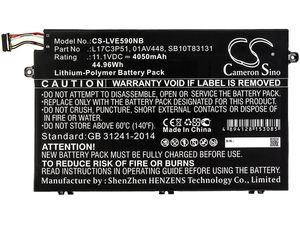 Akkumulátor Lenovo Thinkpad E14/E15/E480/E580/E590 sorozathoz, 4050 mAh, Li-Pol