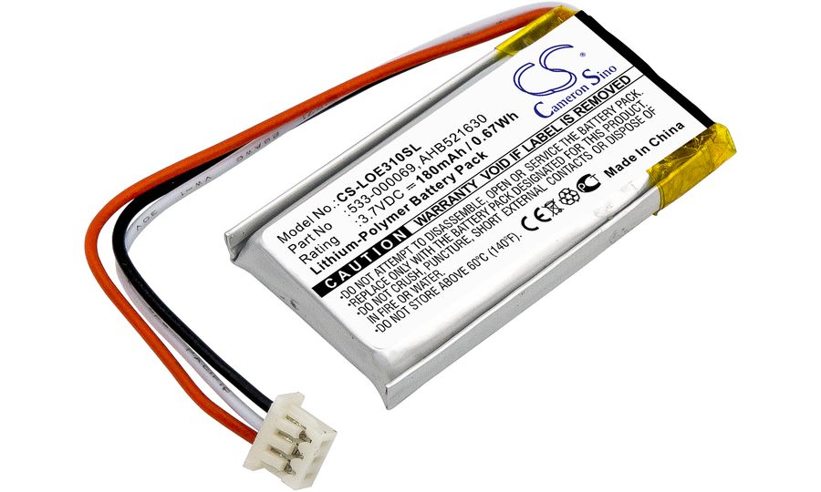 Akkumulátor a H600, Mx Vertical és más vezeték nélküli headsetekhez, 180mAh, Li-pol